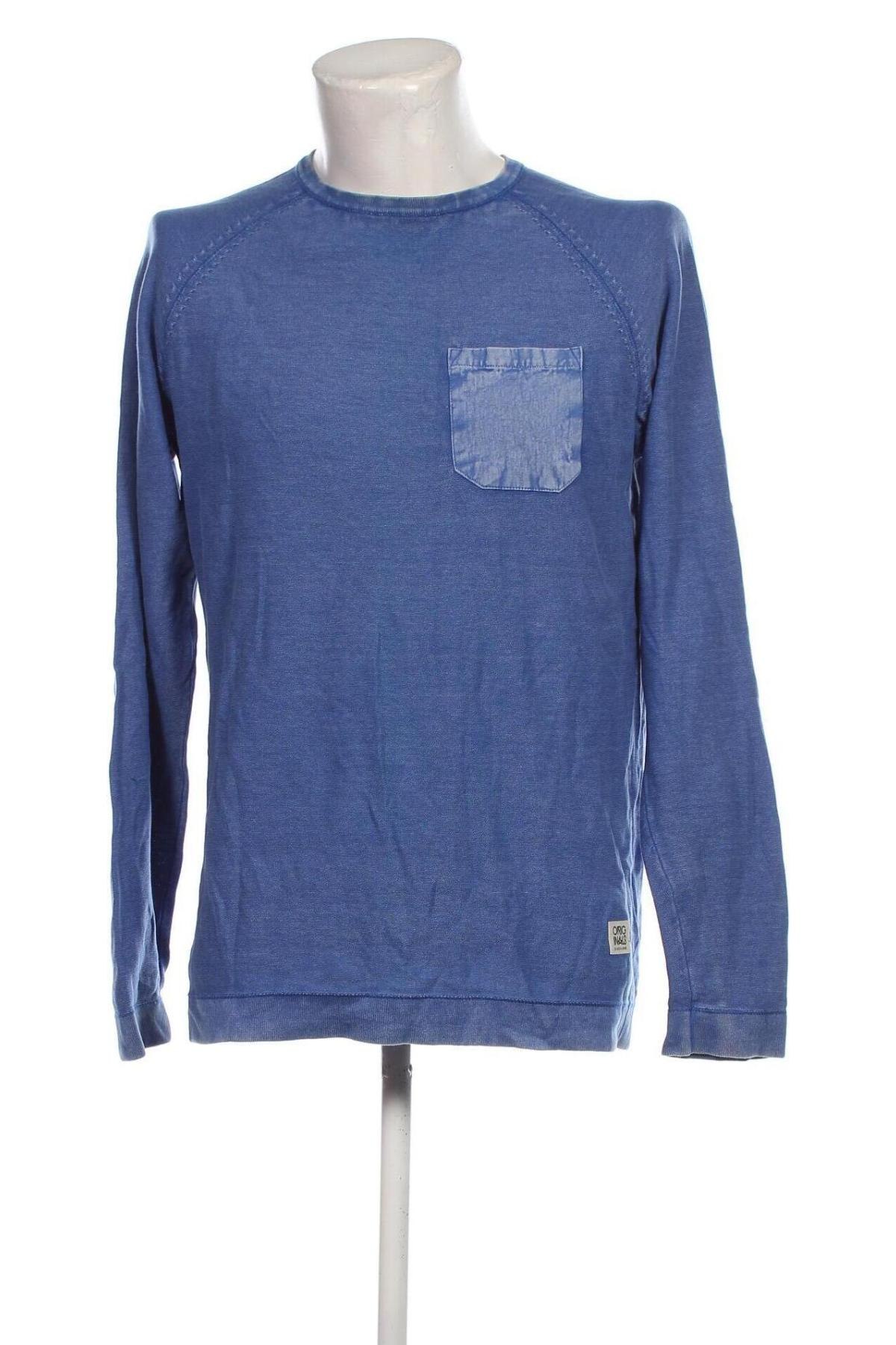 Ανδρικό πουλόβερ Originals By Jack & Jones, Μέγεθος L, Χρώμα Μπλέ, Τιμή 13,04 €