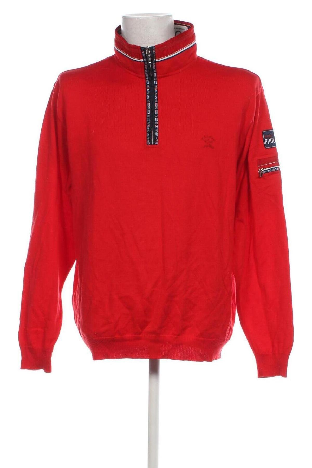 Herrenpullover Paul & Shark, Größe XXL, Farbe Rot, Preis 66,80 €