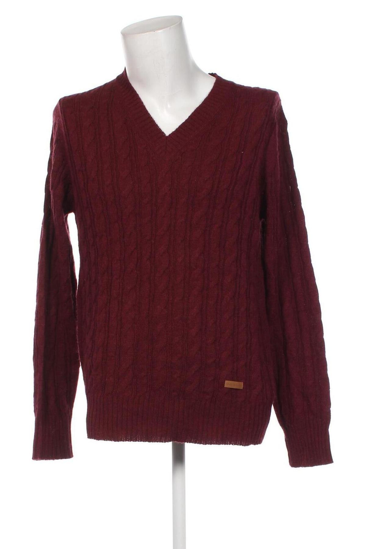 Męski sweter Pedro Del Hierro, Rozmiar XL, Kolor Czerwony, Cena 69,99 zł