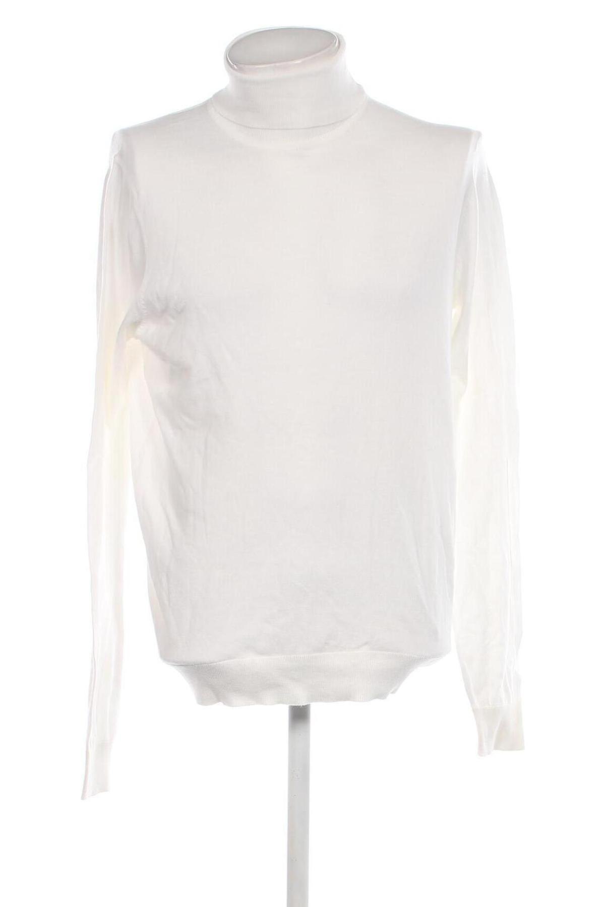 Ανδρικό πουλόβερ Pier One, Μέγεθος M, Χρώμα Λευκό, Τιμή 8,45 €