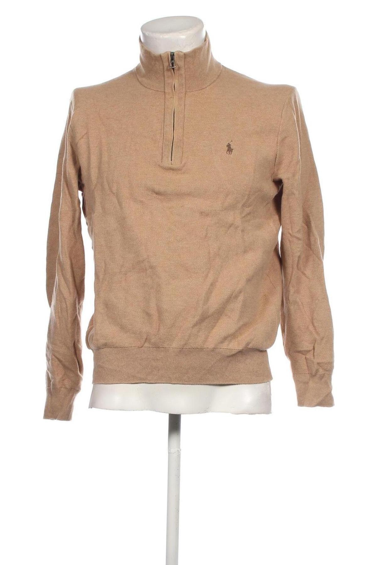 Męski sweter Polo By Ralph Lauren, Rozmiar L, Kolor Beżowy, Cena 468,59 zł