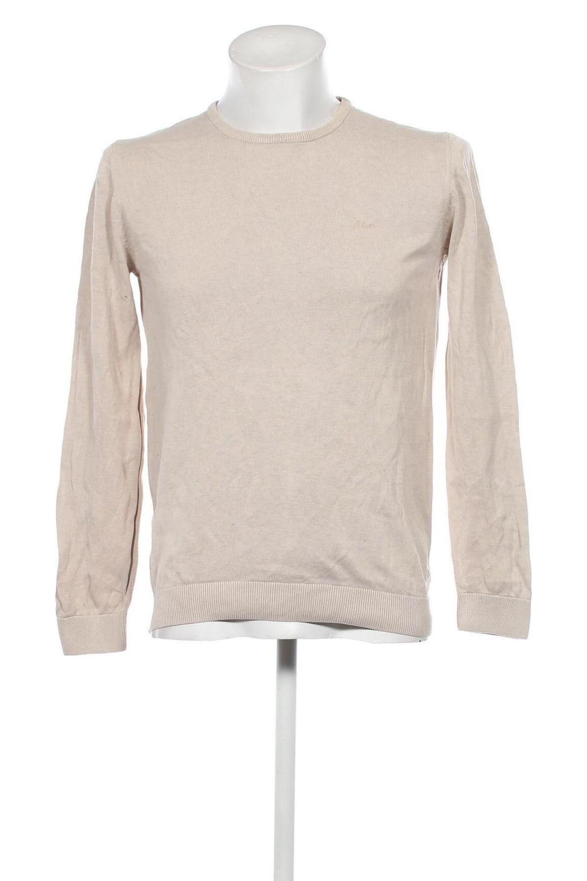 Мъжки пуловер S.Oliver, Размер M, Цвят Екрю, Цена 18,36 лв.