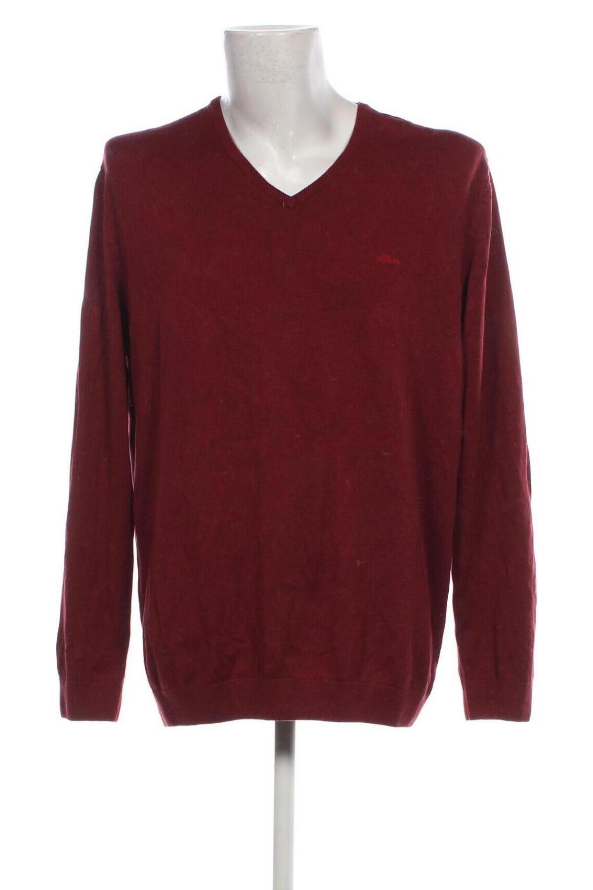 Ανδρικό πουλόβερ S.Oliver, Μέγεθος XXL, Χρώμα Κόκκινο, Τιμή 13,04 €