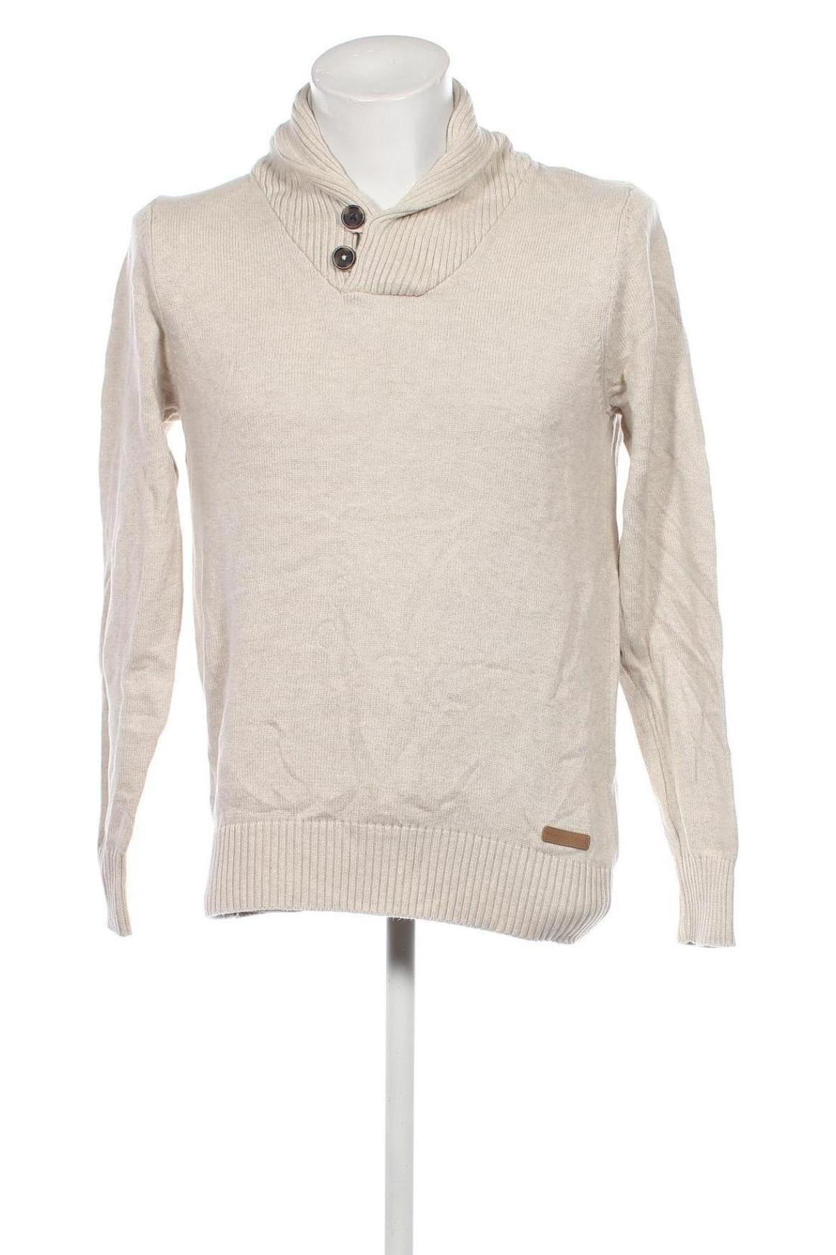 Ανδρικό πουλόβερ Selected Homme, Μέγεθος L, Χρώμα Εκρού, Τιμή 16,82 €