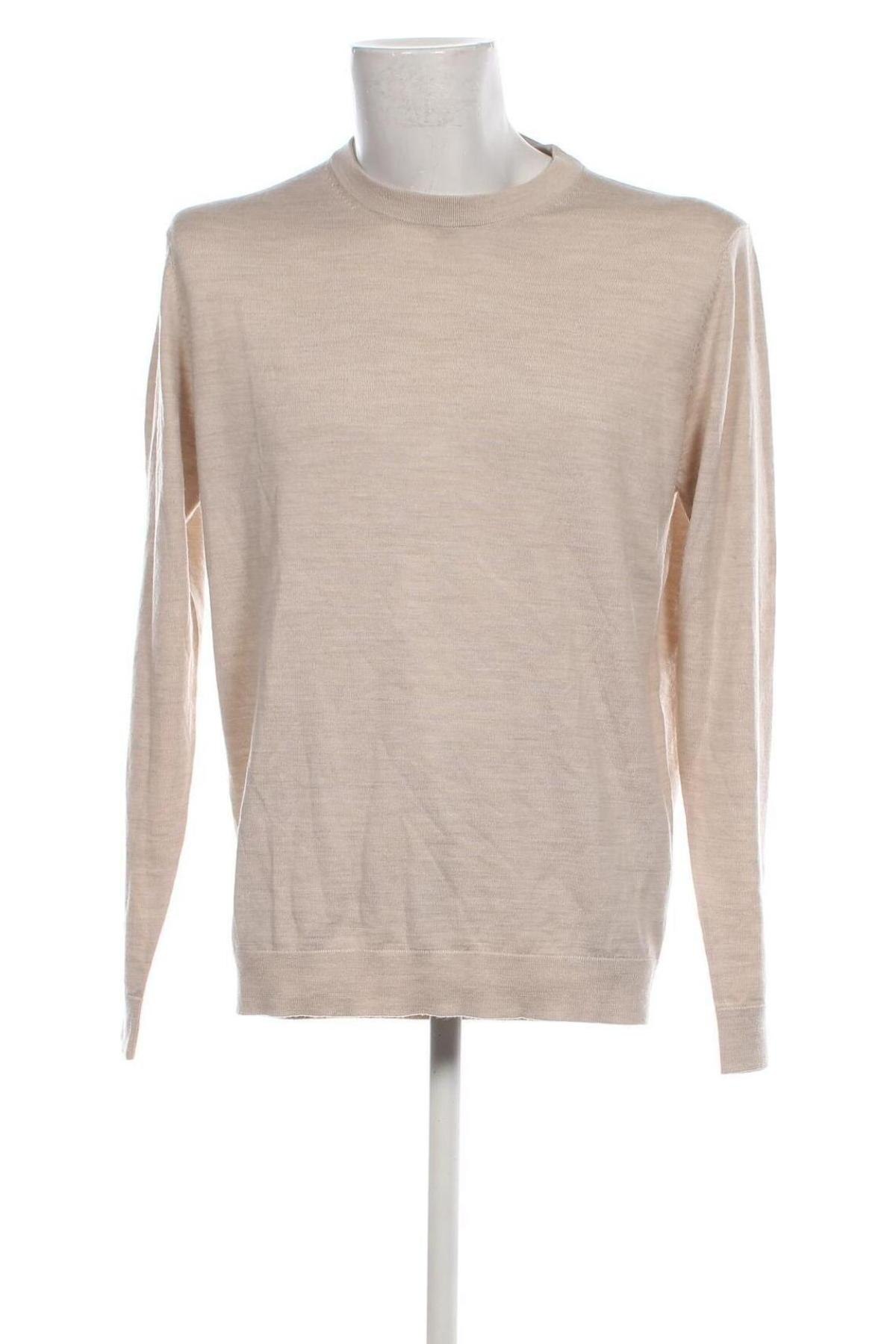 Ανδρικό πουλόβερ Selected Homme, Μέγεθος XL, Χρώμα  Μπέζ, Τιμή 23,81 €