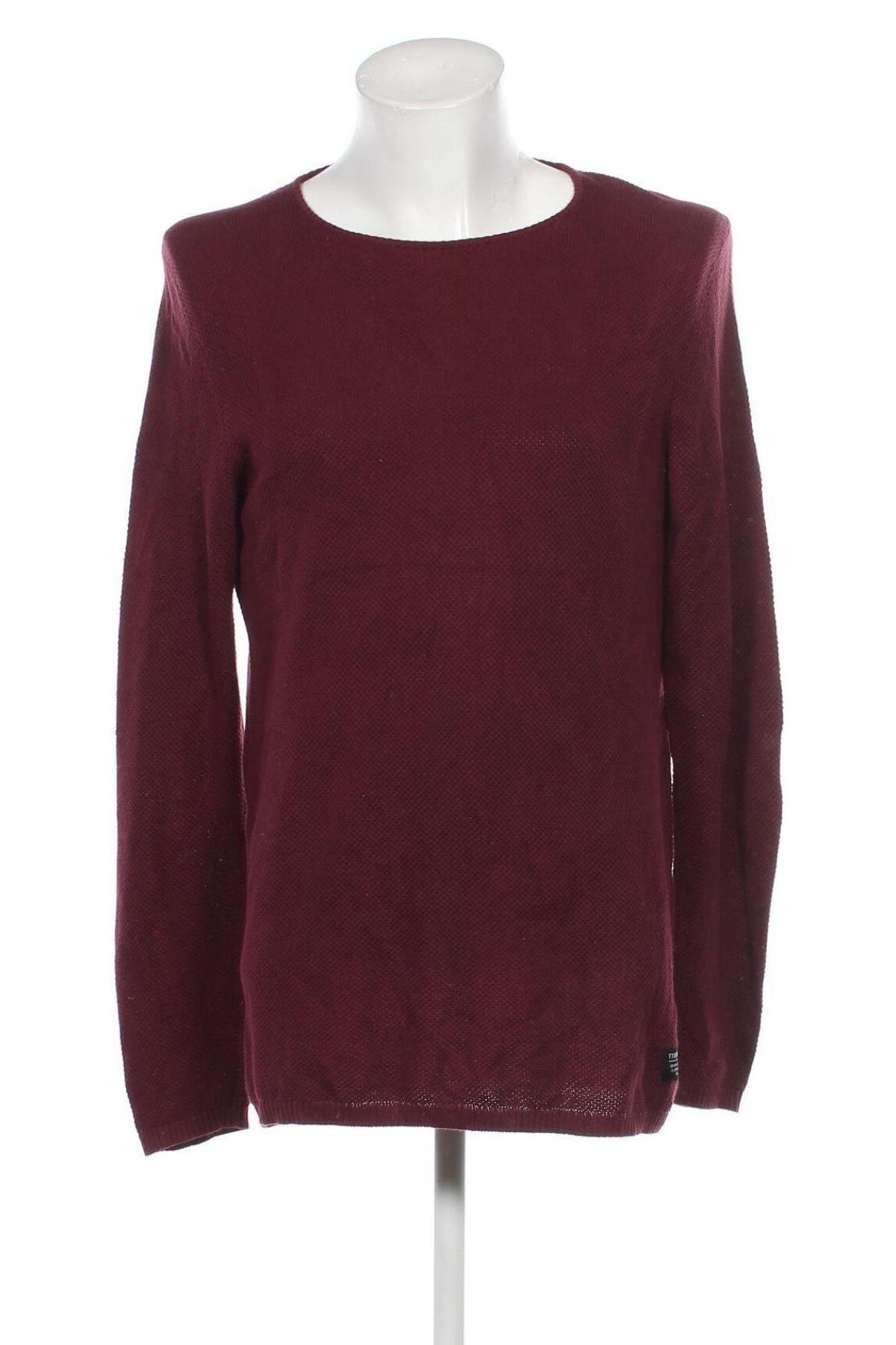Ανδρικό πουλόβερ Tom Tailor, Μέγεθος L, Χρώμα Κόκκινο, Τιμή 12,41 €