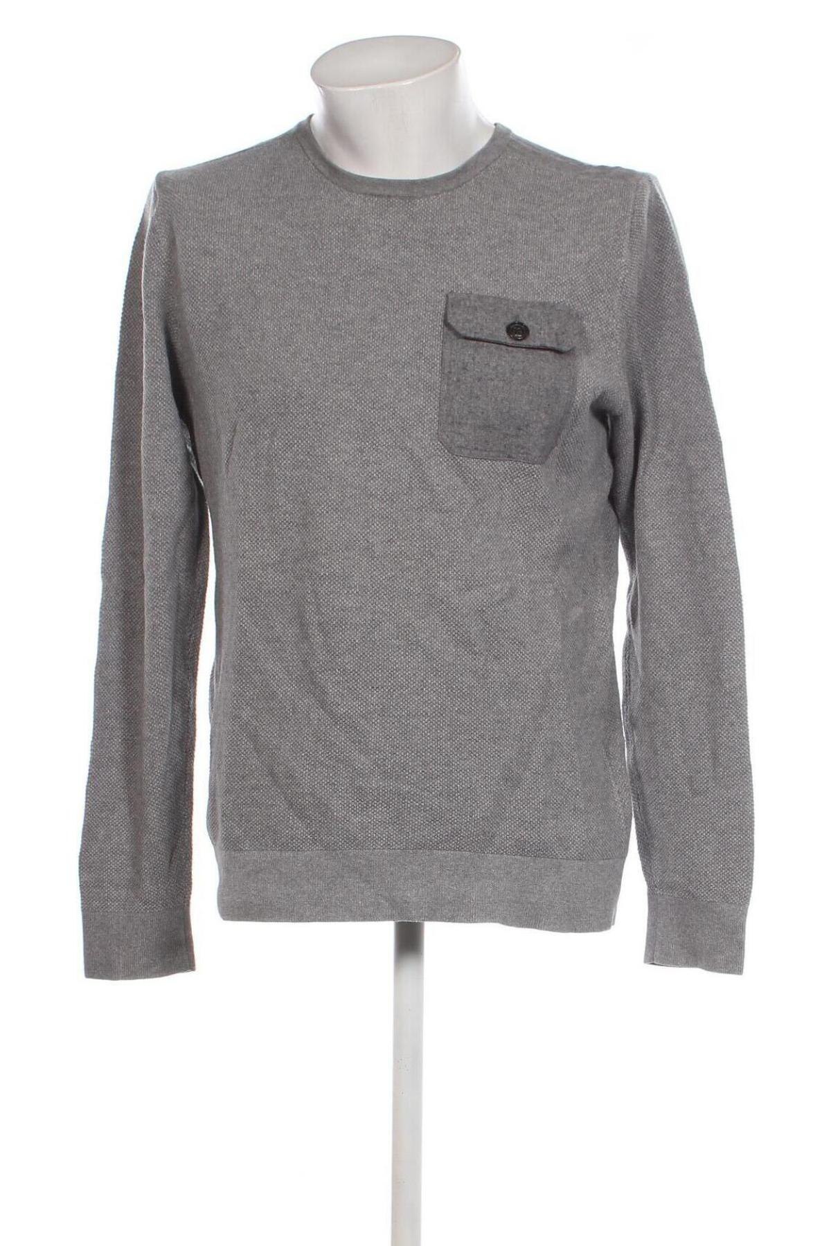 Мъжки пуловер Tommy Hilfiger, Размер L, Цвят Сив, Цена 80,10 лв.