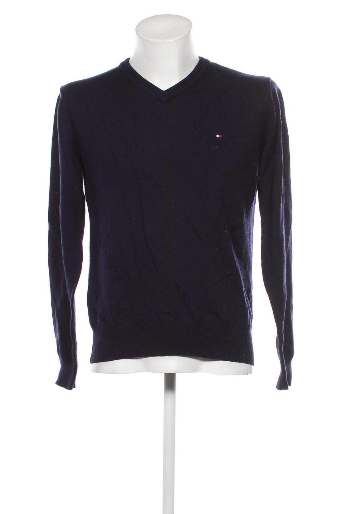 Мъжки пуловер Tommy Hilfiger, Размер M, Цвят Син, Цена 80,10 лв.