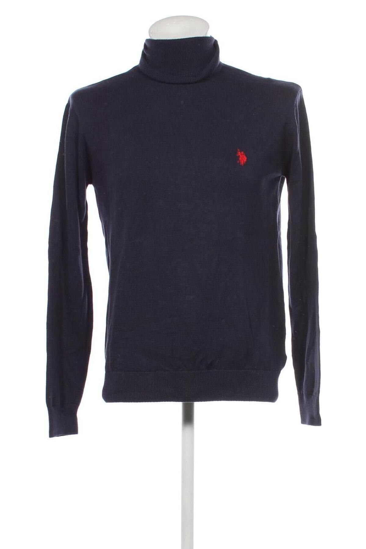 Мъжки пуловер U.S. Polo Assn., Размер M, Цвят Син, Цена 91,00 лв.