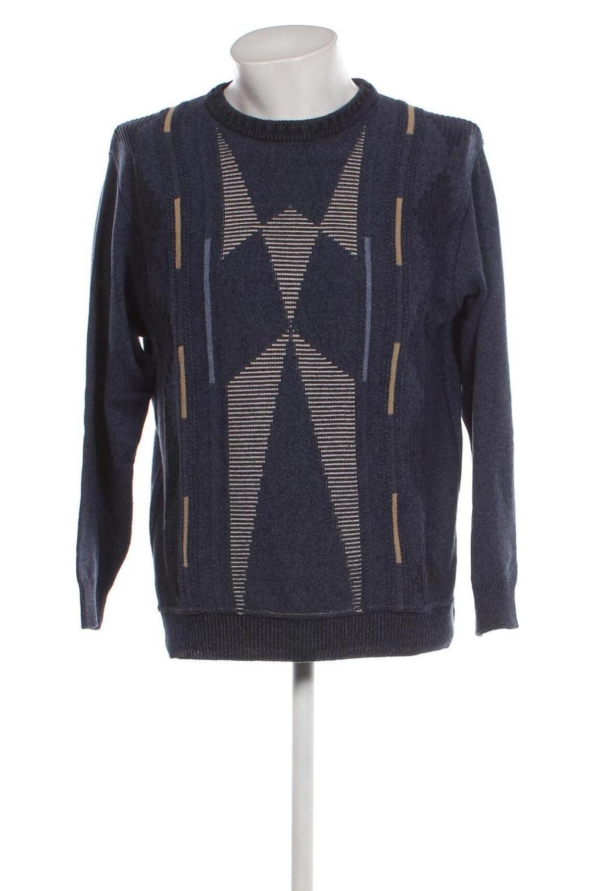 Мъжки пуловер Via Cortesa, Размер L, Цвят Син, Цена 17,60 лв.