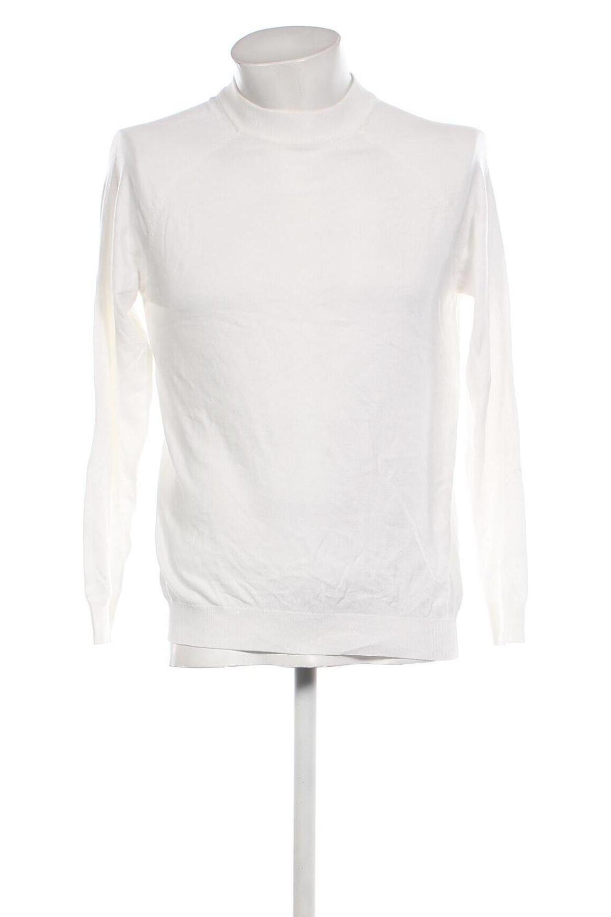 Ανδρικό πουλόβερ Zara, Μέγεθος M, Χρώμα Λευκό, Τιμή 10,69 €