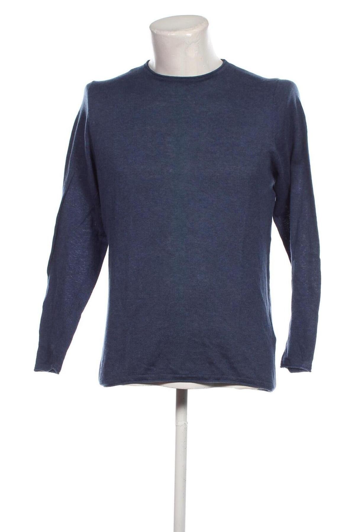 Ανδρικό πουλόβερ Zara Man, Μέγεθος L, Χρώμα Μπλέ, Τιμή 12,27 €