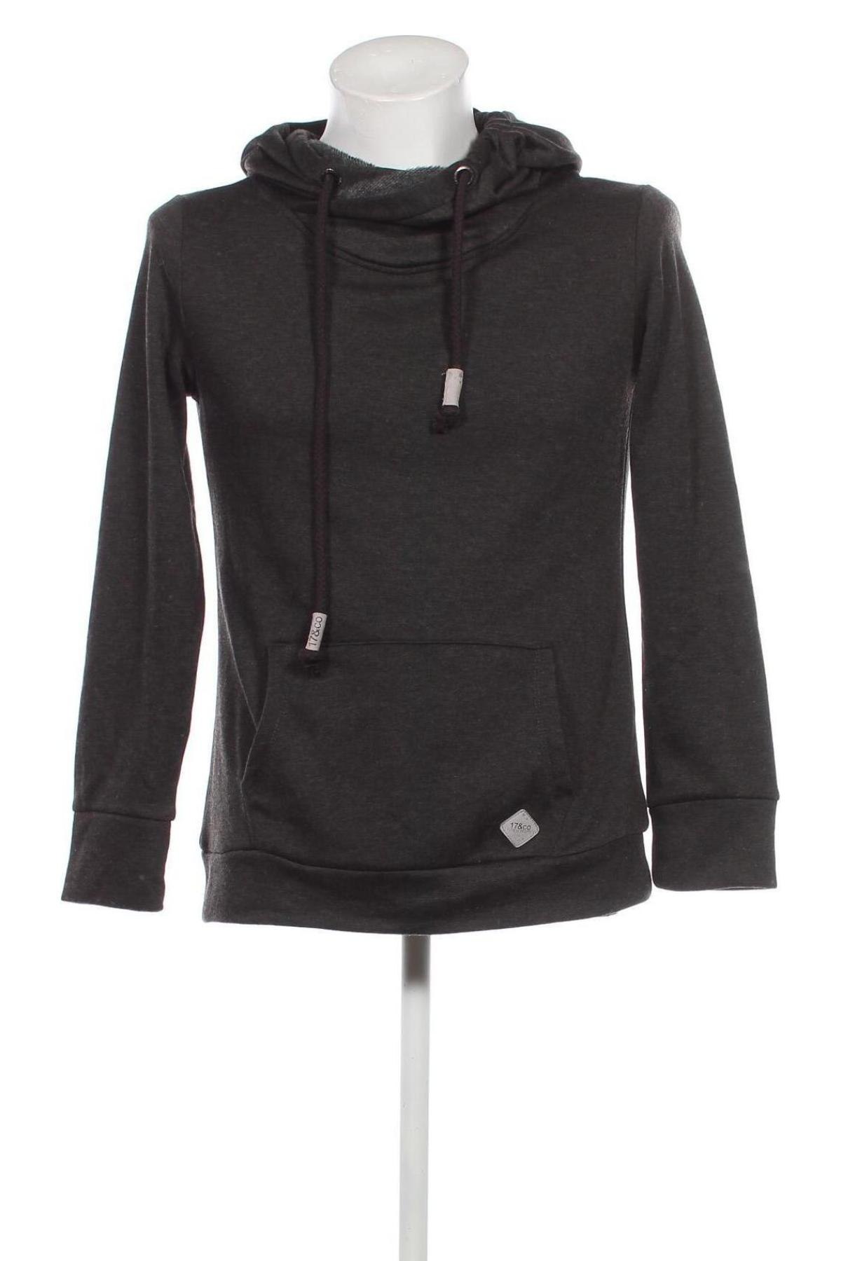 Herren Sweatshirt 17 & Co., Größe L, Farbe Grau, Preis 12,11 €
