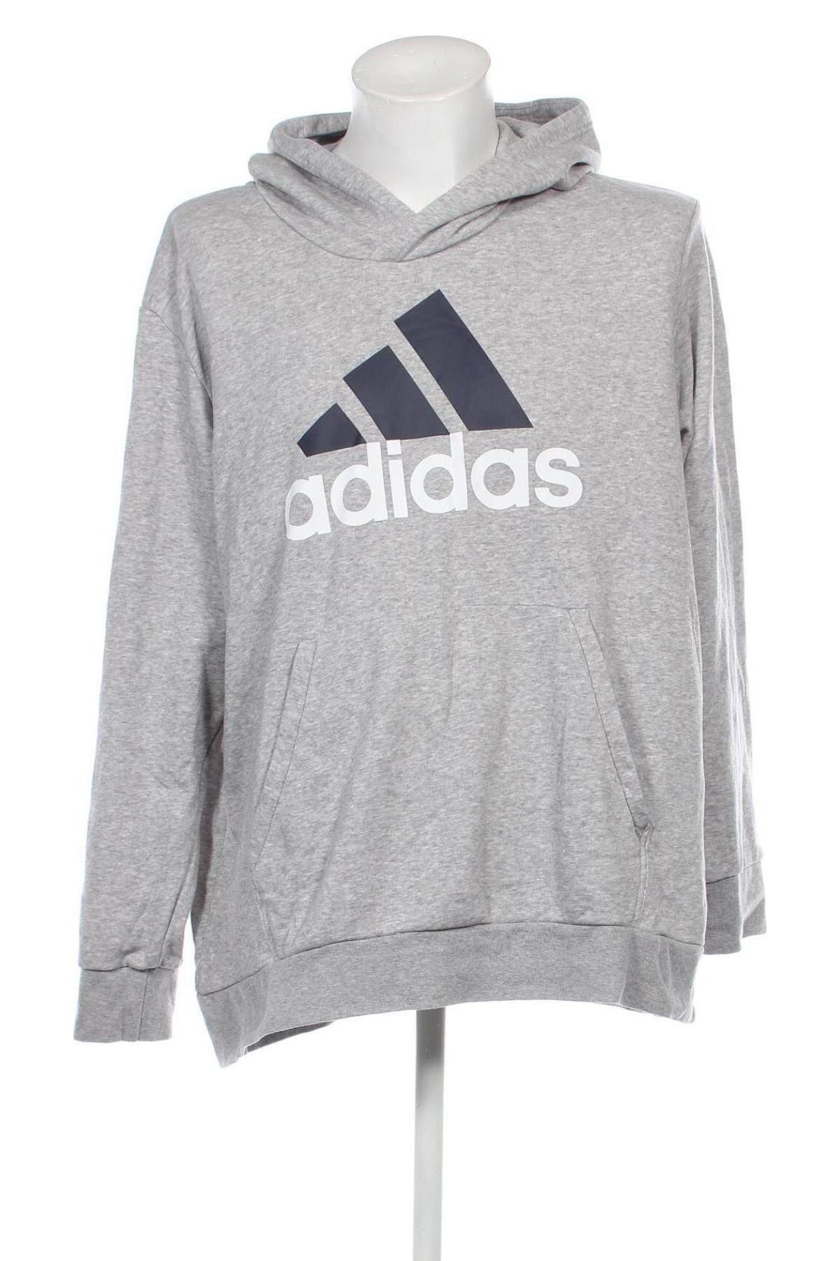 Herren Sweatshirt Adidas, Größe XXL, Farbe Grau, Preis € 32,53