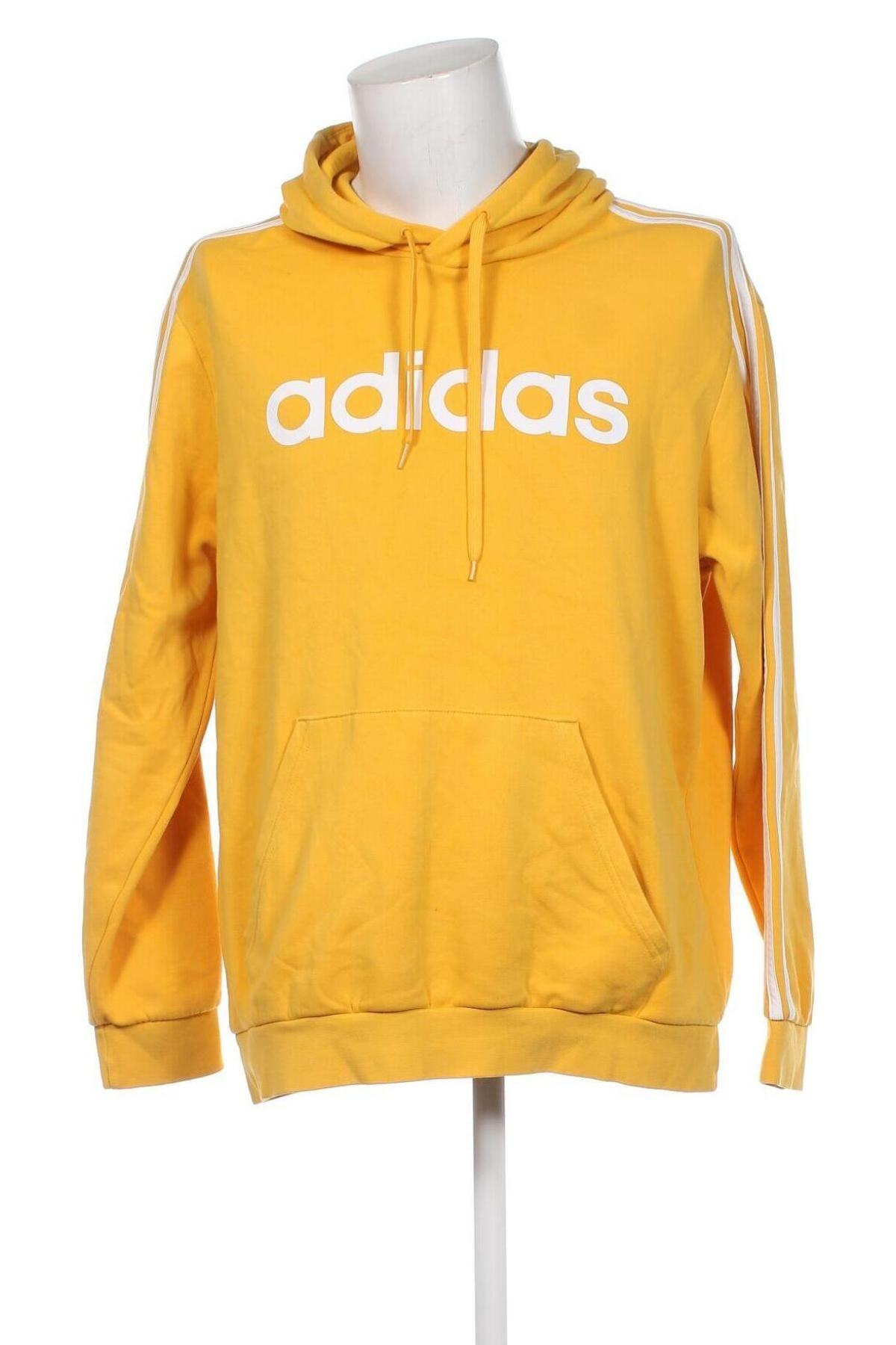 Ανδρικό φούτερ Adidas, Μέγεθος XL, Χρώμα Κίτρινο, Τιμή 34,02 €
