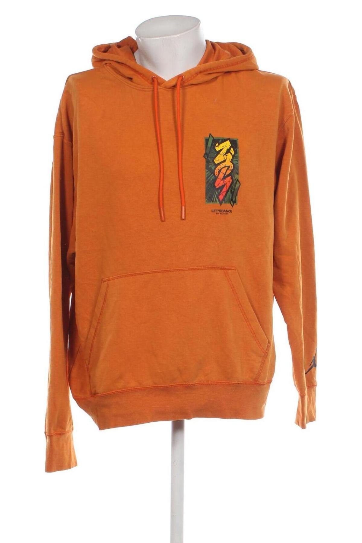 Herren Sweatshirt Air Jordan Nike, Größe L, Farbe Orange, Preis 49,99 €