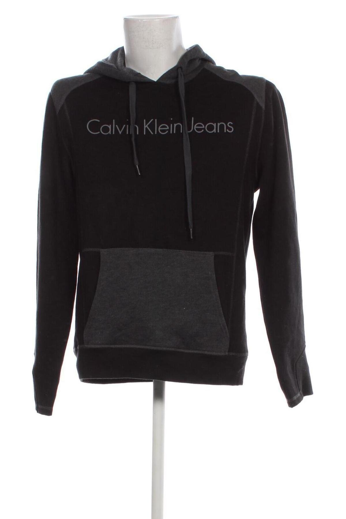 Herren Sweatshirt Calvin Klein Jeans, Größe L, Farbe Schwarz, Preis 42,59 €