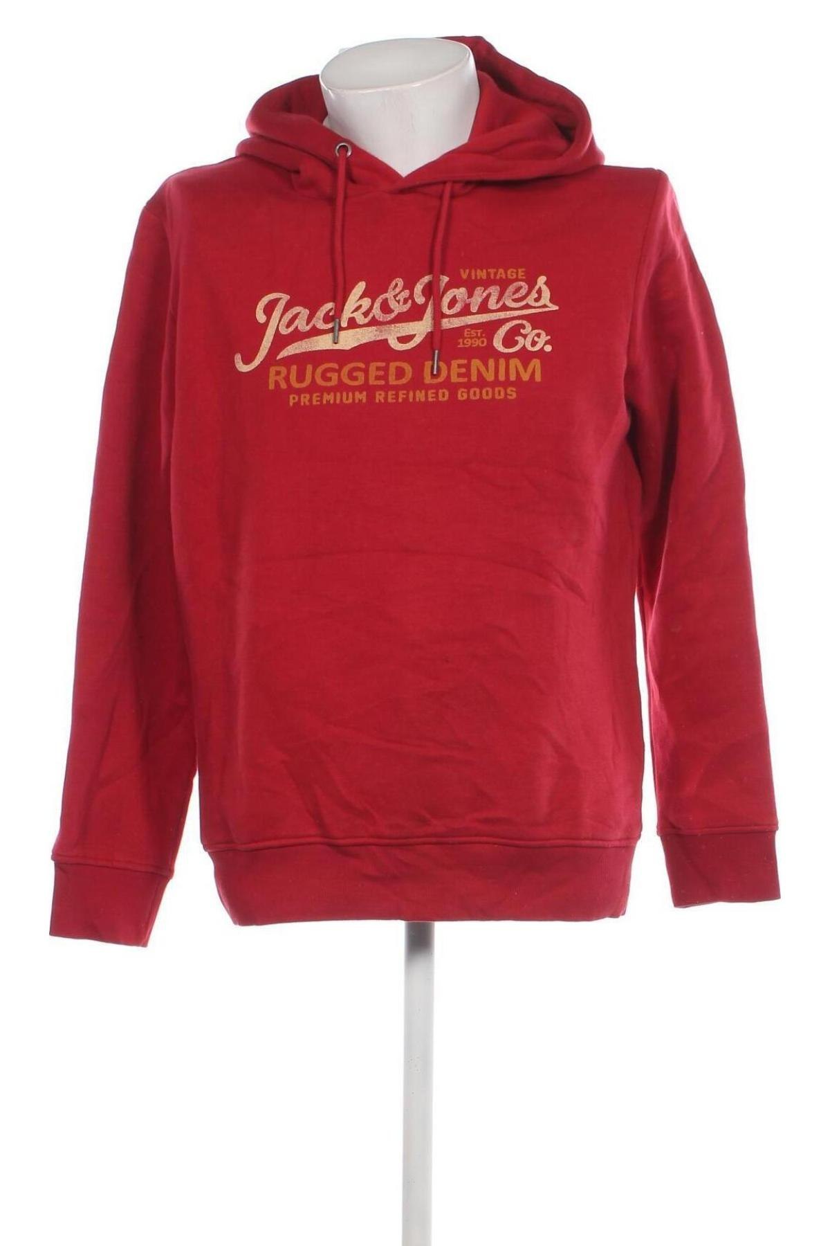 Herren Sweatshirt Jack & Jones, Größe L, Farbe Rot, Preis 14,20 €
