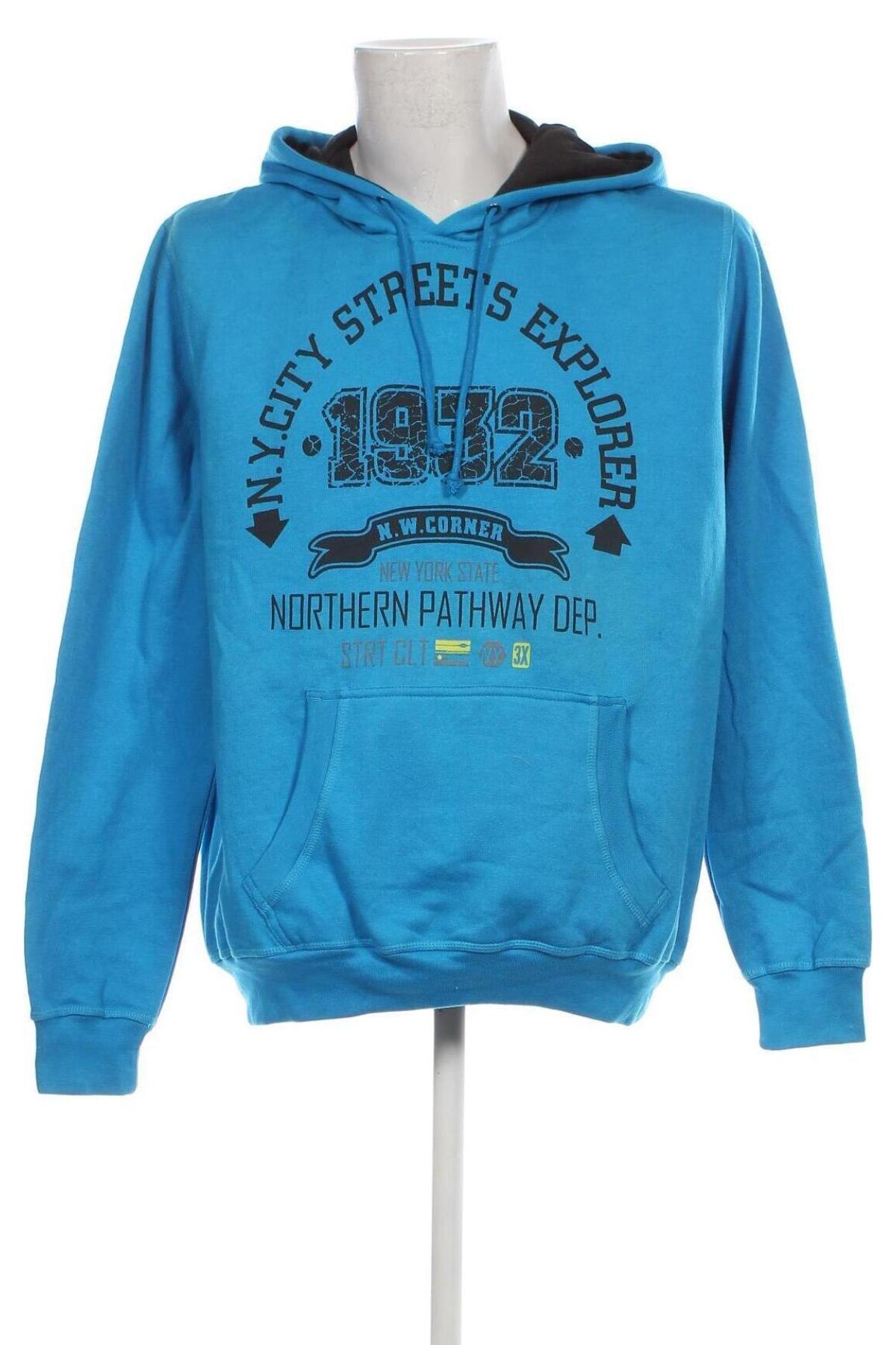 Herren Sweatshirt Nkd, Größe XXL, Farbe Blau, Preis 12,11 €