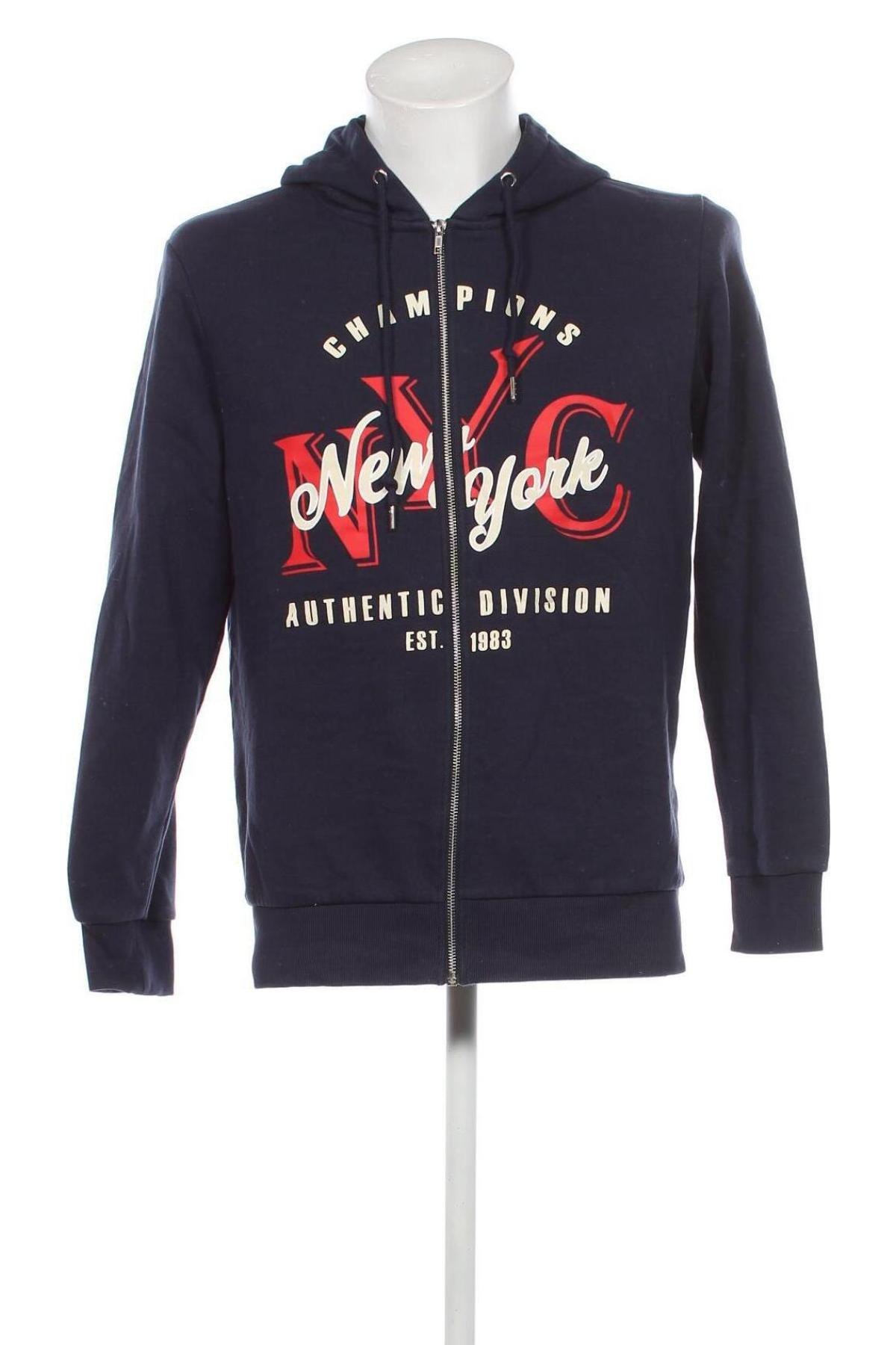 Herren Sweatshirt Produkt by Jack & Jones, Größe M, Farbe Blau, Preis 9,40 €