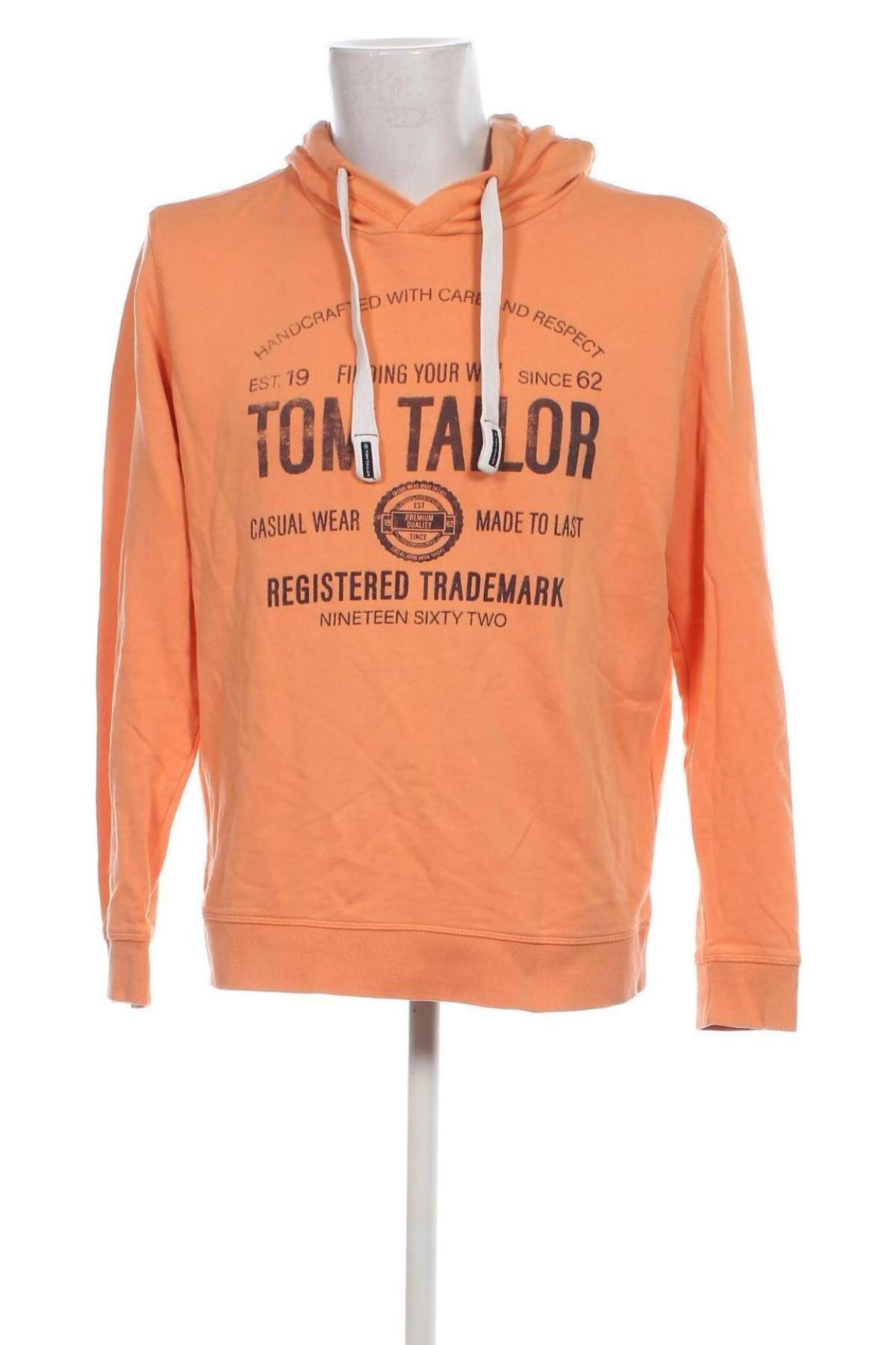 Ανδρικό φούτερ Tom Tailor, Μέγεθος XL, Χρώμα Πορτοκαλί, Τιμή 16,48 €