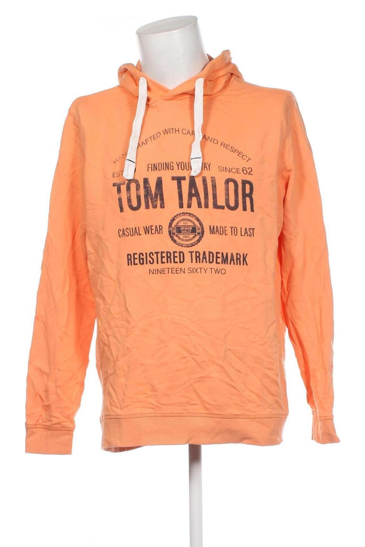 Herren Sweatshirt Tom Tailor, Größe XXL, Farbe Orange, Preis € 18,54