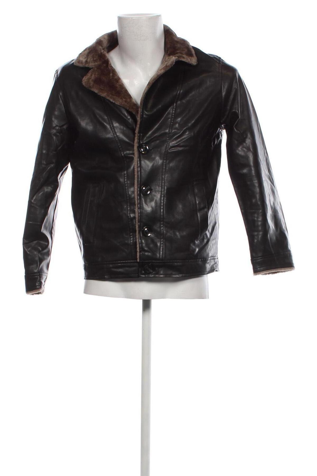 Pánska kožená bunda , Veľkosť S, Farba Čierna, Cena  25,00 €