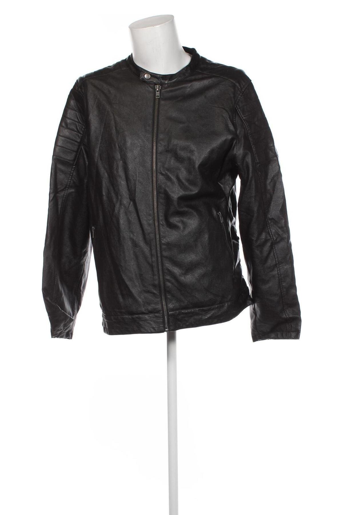 Pánska kožená bunda  Identic, Veľkosť XL, Farba Čierna, Cena  23,61 €