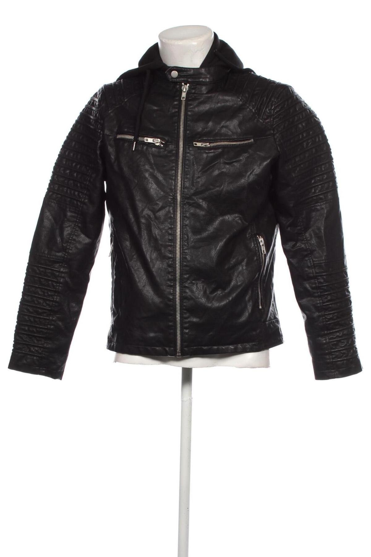 Herren Lederjacke Smog, Größe M, Farbe Schwarz, Preis 28,99 €