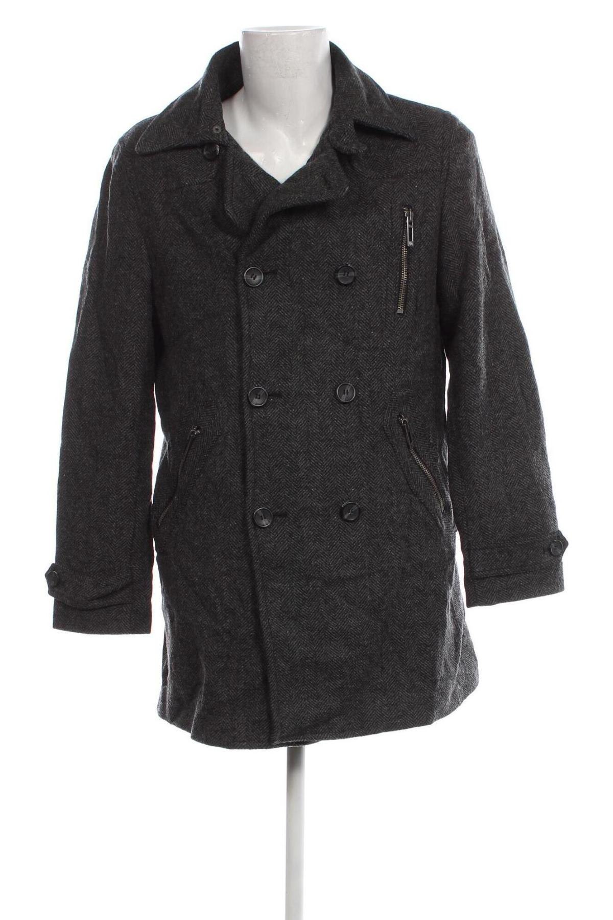 Мъжко палто Angelo Litrico, Размер L, Цвят Сив, Цена 63,13 лв.