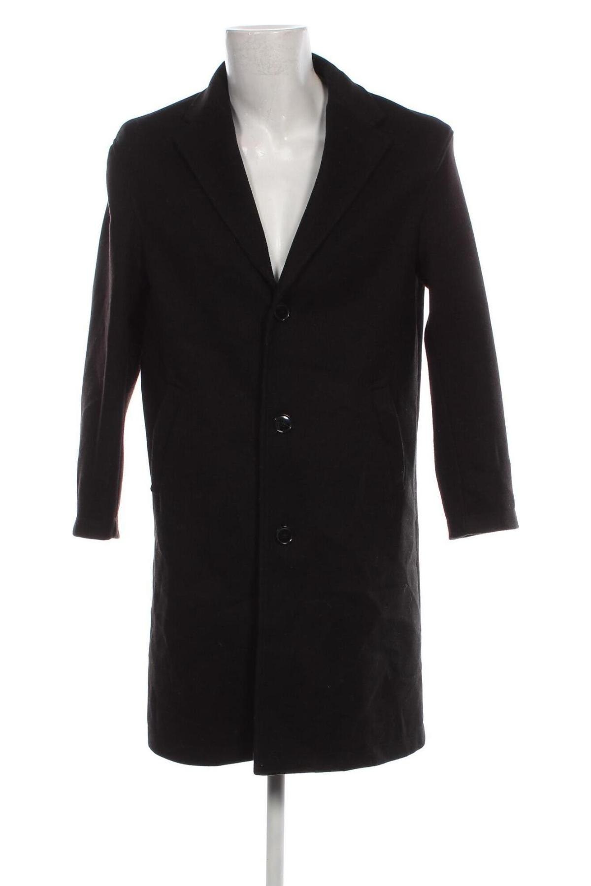 Pánský kabát  Bershka, Velikost S, Barva Černá, Cena  1 007,00 Kč