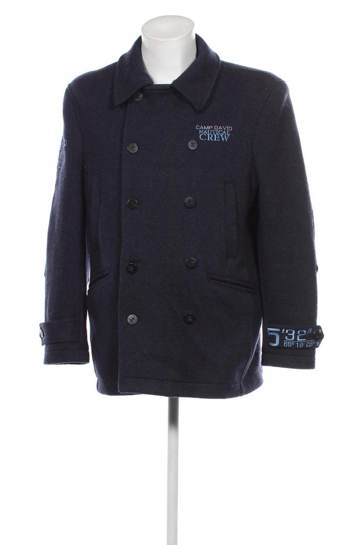 Pánský kabát  Camp David, Velikost L, Barva Modrá, Cena  1 043,00 Kč