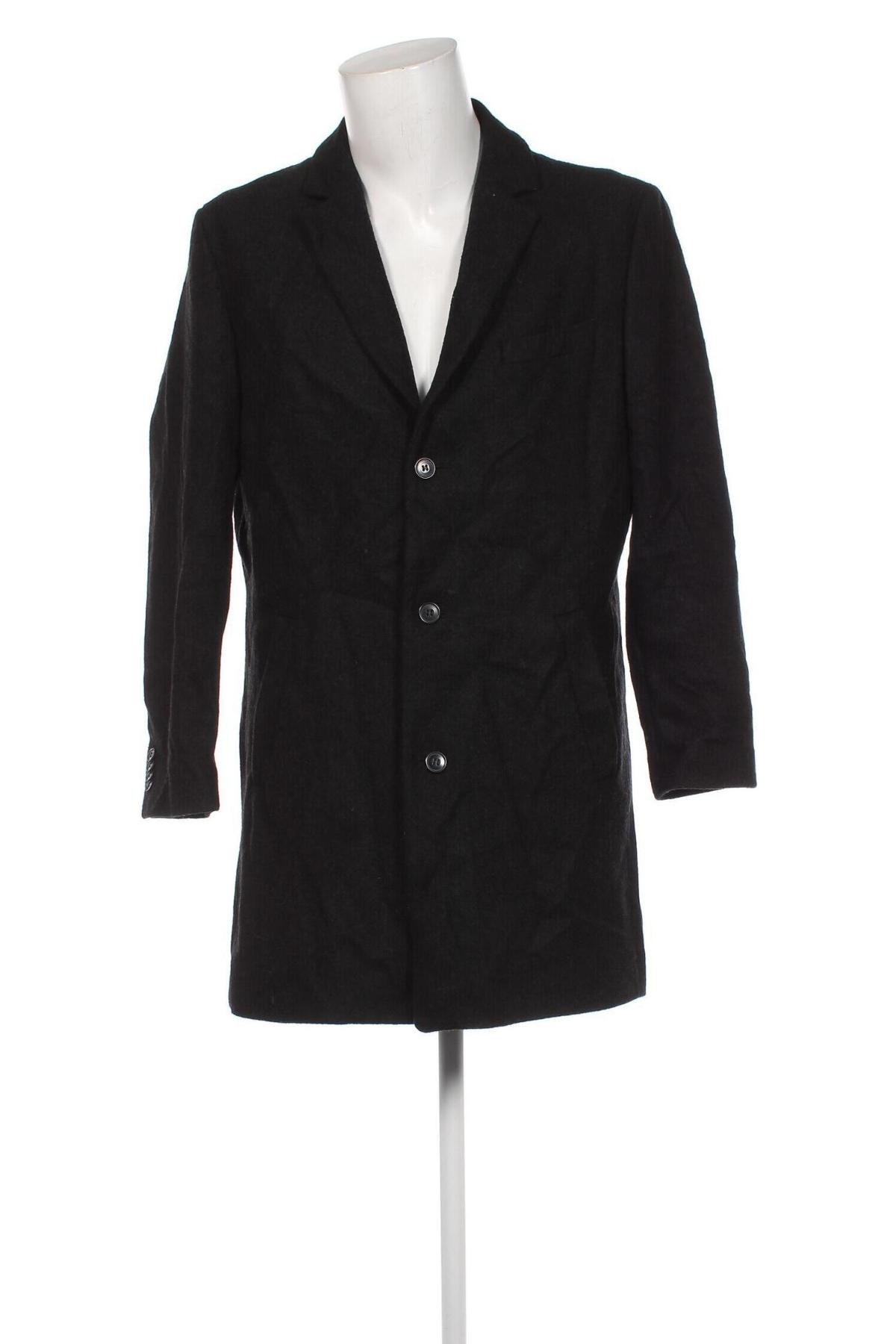 Ανδρικά παλτό Cubus, Μέγεθος L, Χρώμα Μαύρο, Τιμή 41,04 €