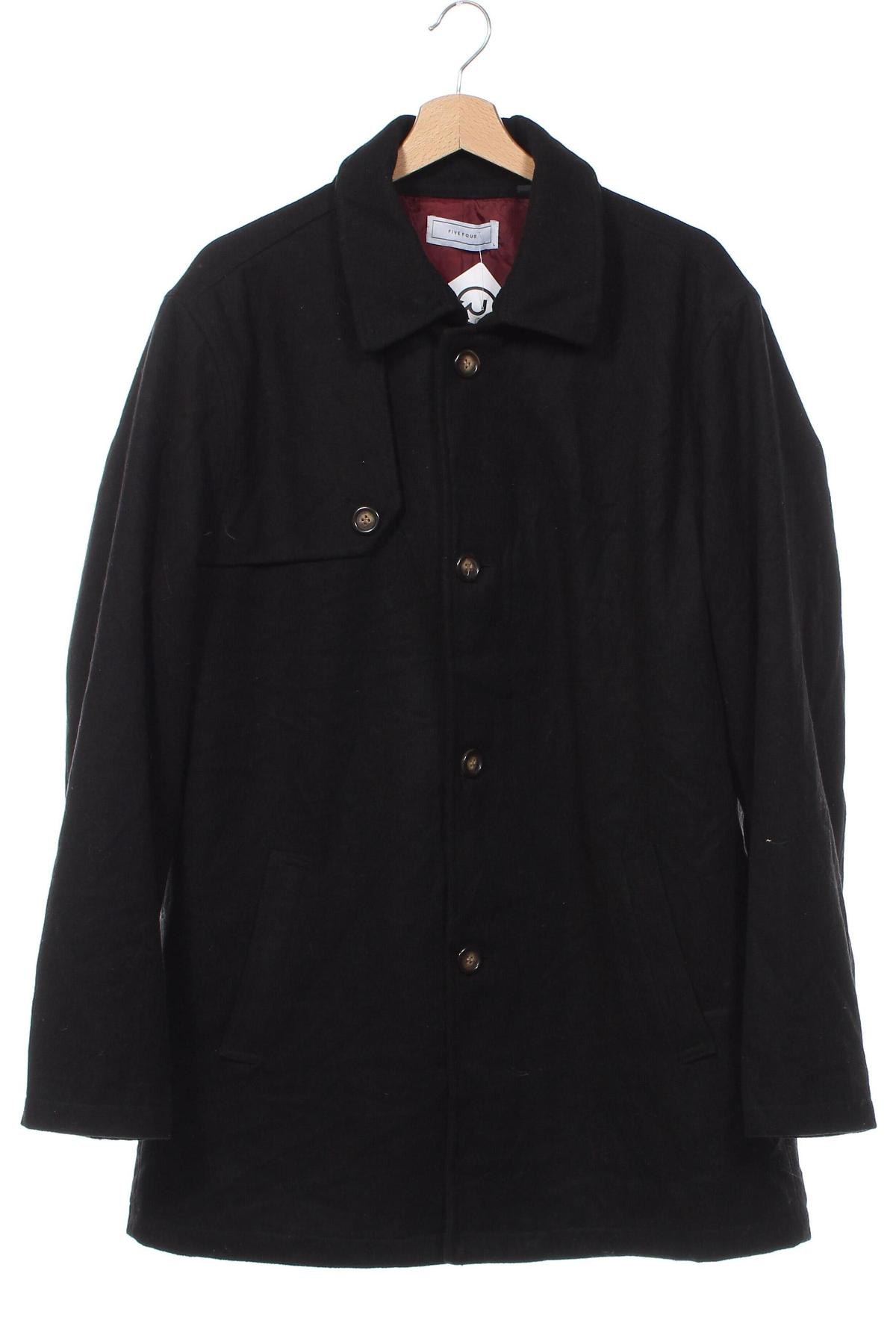 Мъжко палто Five Four, Размер L, Цвят Черен, Цена 33,92 лв.