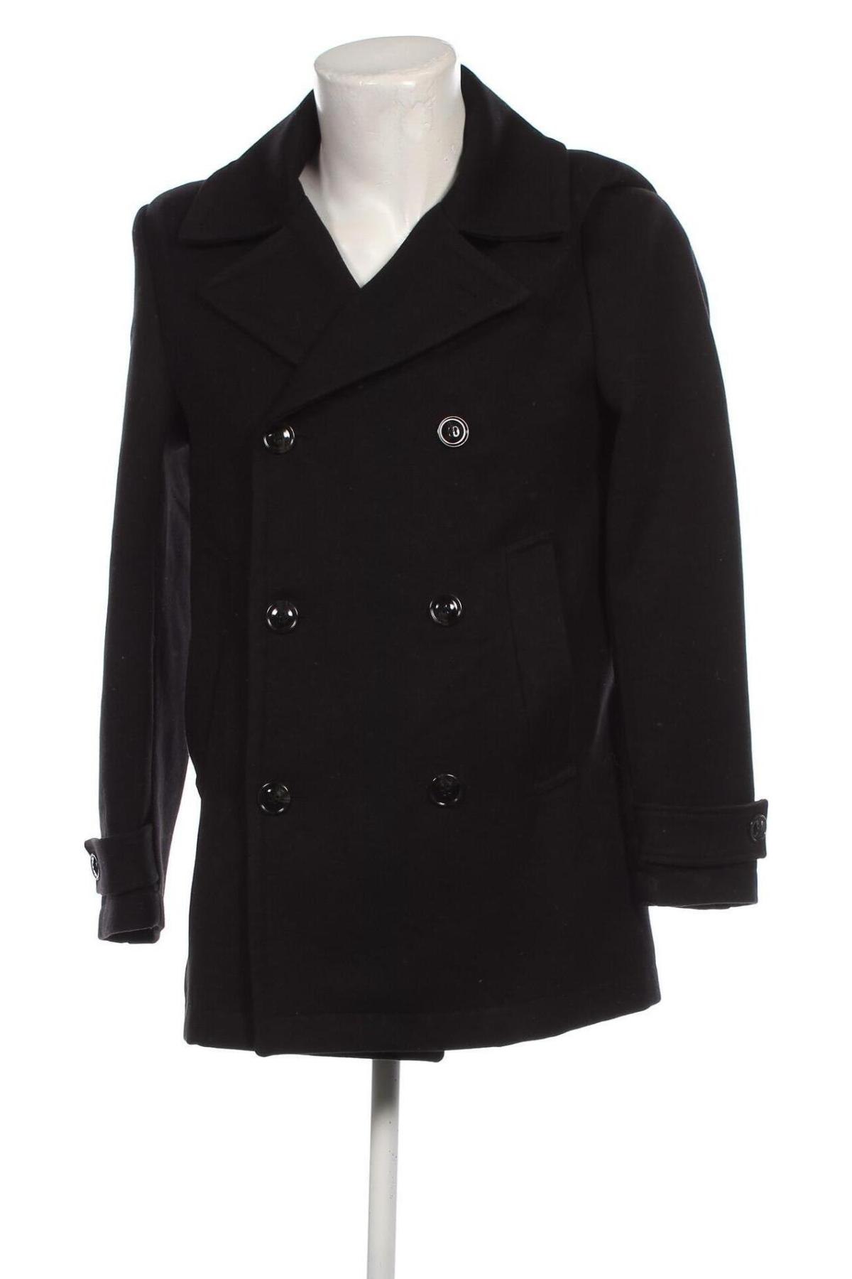 Pánský kabát  H&M, Velikost M, Barva Černá, Cena  1 034,00 Kč