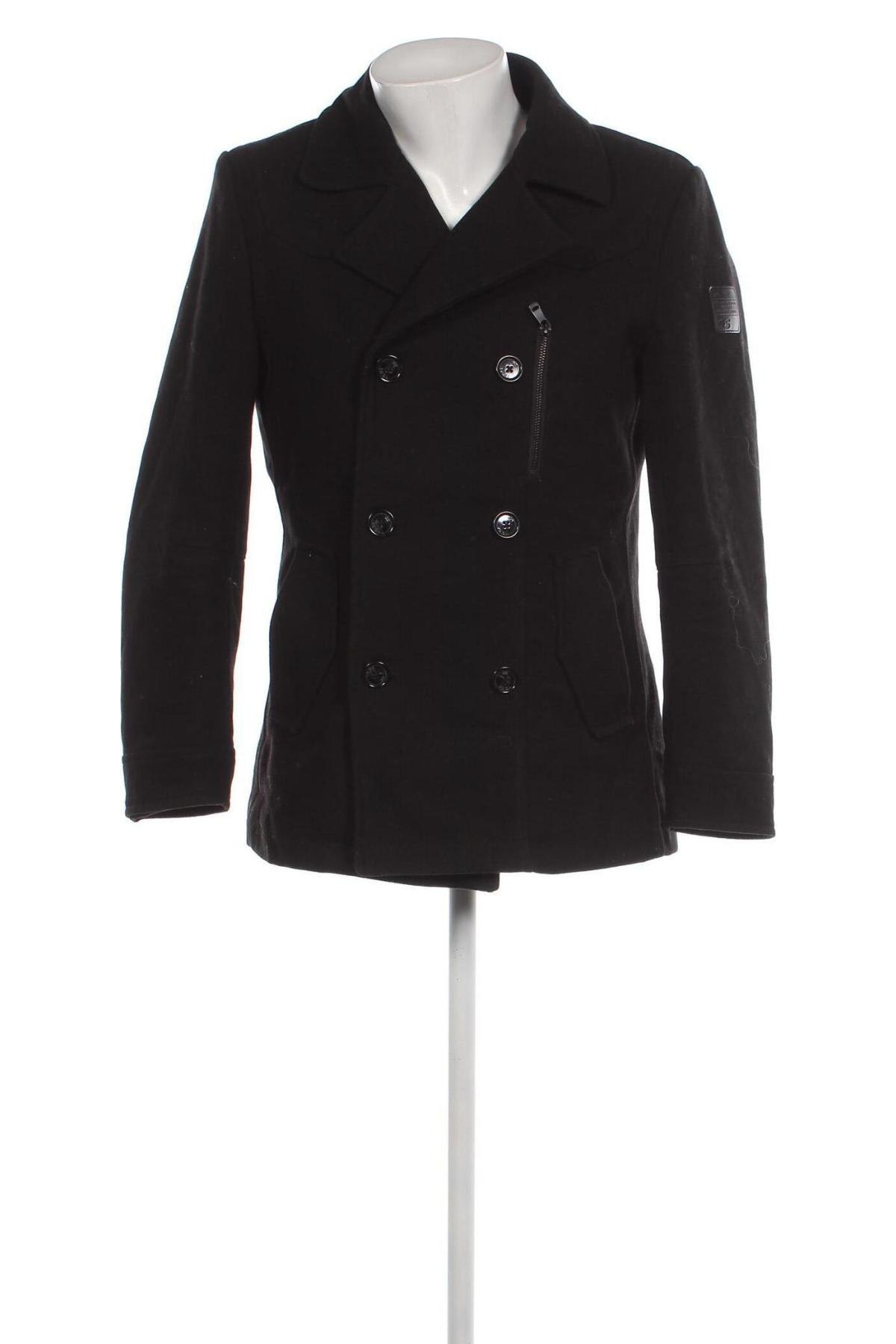 Ανδρικά παλτό Q/S by S.Oliver, Μέγεθος M, Χρώμα Μαύρο, Τιμή 32,98 €