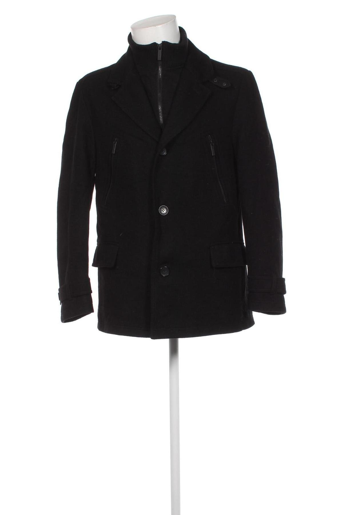 Мъжко палто Strellson, Размер L, Цвят Черен, Цена 85,80 лв.