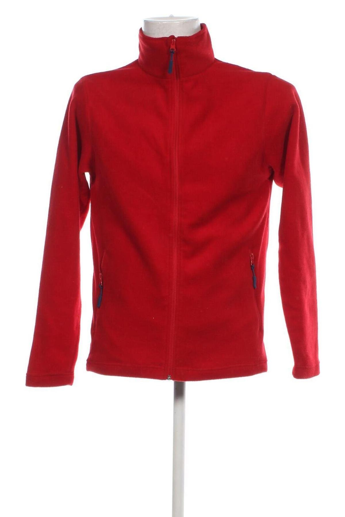 Ανδρική ζακέτα fleece Line One, Μέγεθος M, Χρώμα Κόκκινο, Τιμή 12,06 €