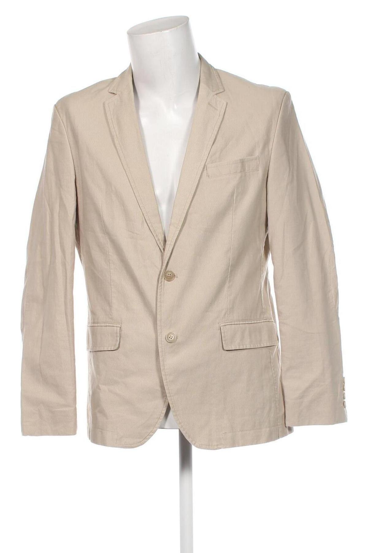 Herren Sakko Biaggini, Größe L, Farbe Beige, Preis 6,74 €