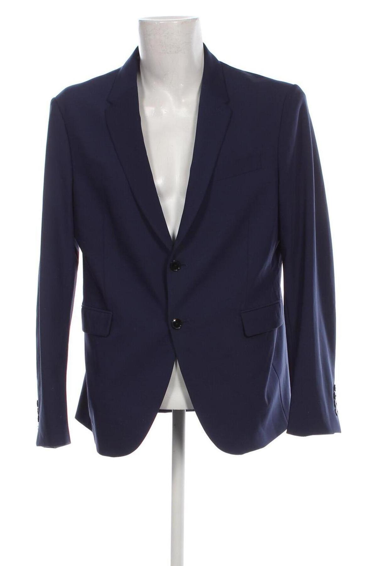 Ανδρικό σακάκι Zara, Μέγεθος XL, Χρώμα Μπλέ, Τιμή 34,02 €