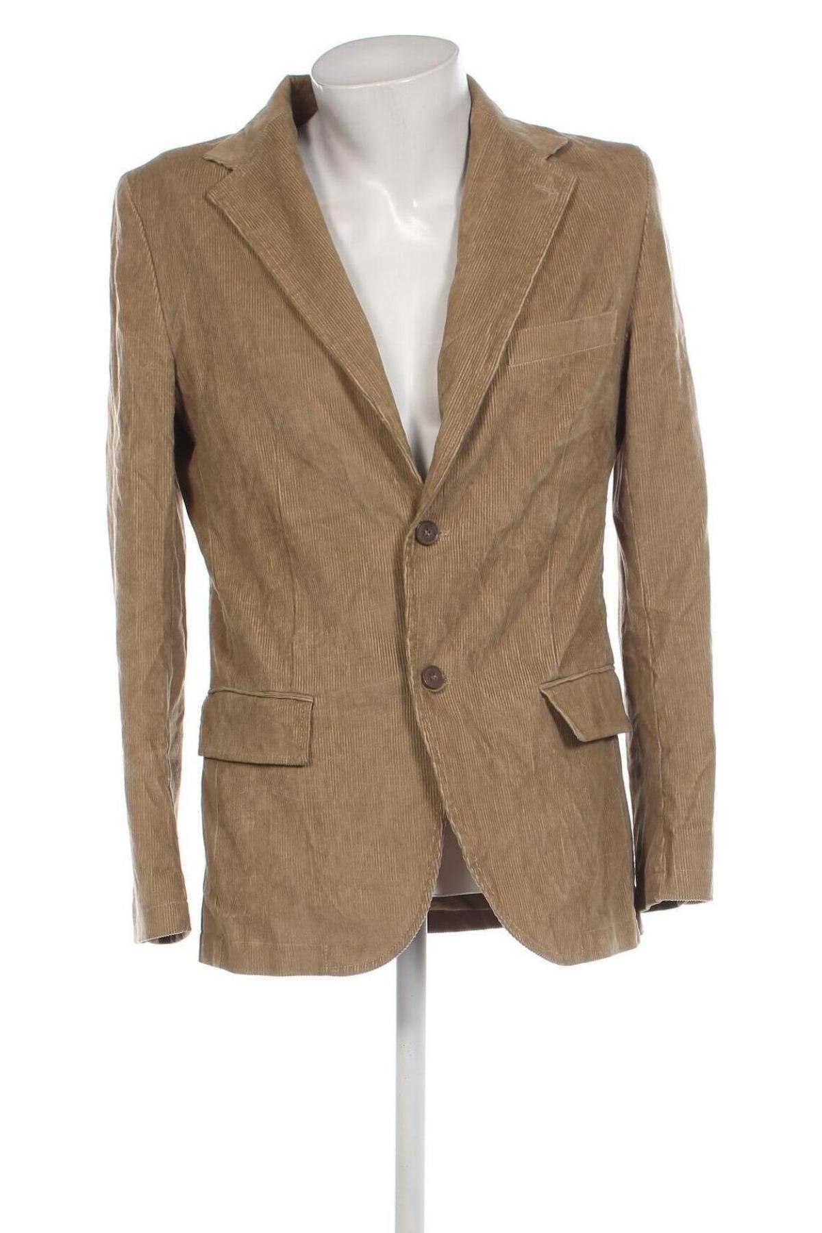 Herren Sakko Zara Man, Größe L, Farbe Beige, Preis 12,63 €