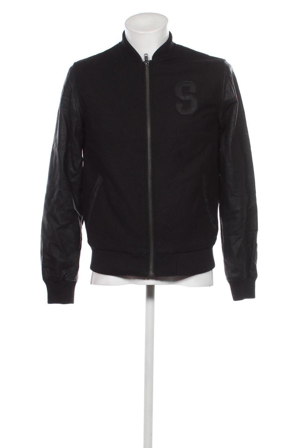 Herrenjacke ! Solid, Größe M, Farbe Schwarz, Preis € 23,99