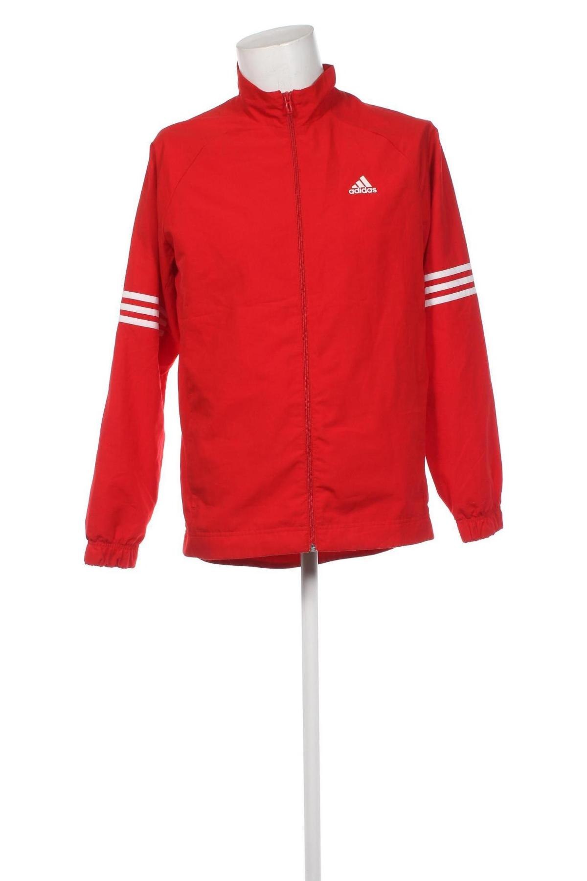 Ανδρικό μπουφάν Adidas, Μέγεθος M, Χρώμα Κόκκινο, Τιμή 15,34 €