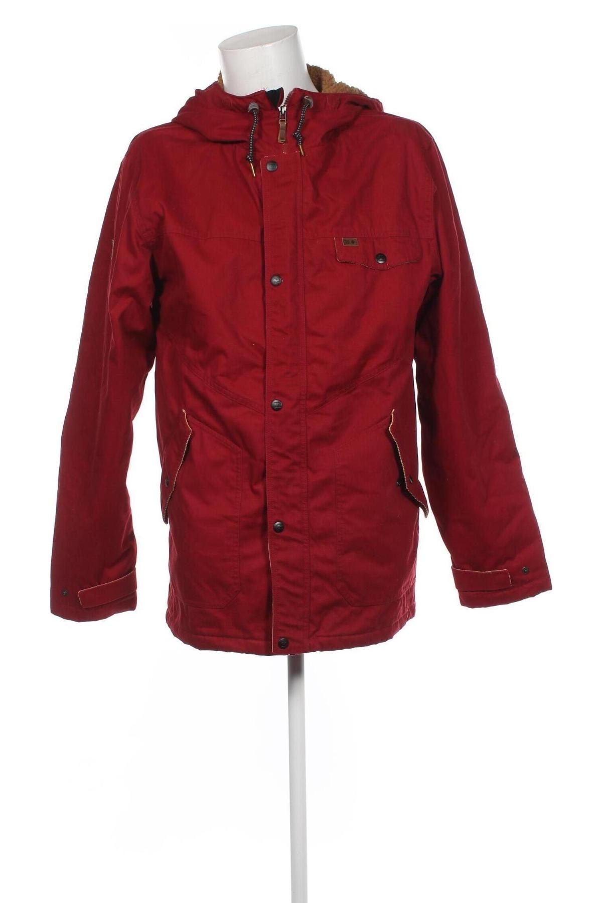 Pánska bunda  Billabong, Veľkosť XL, Farba Červená, Cena  32,12 €