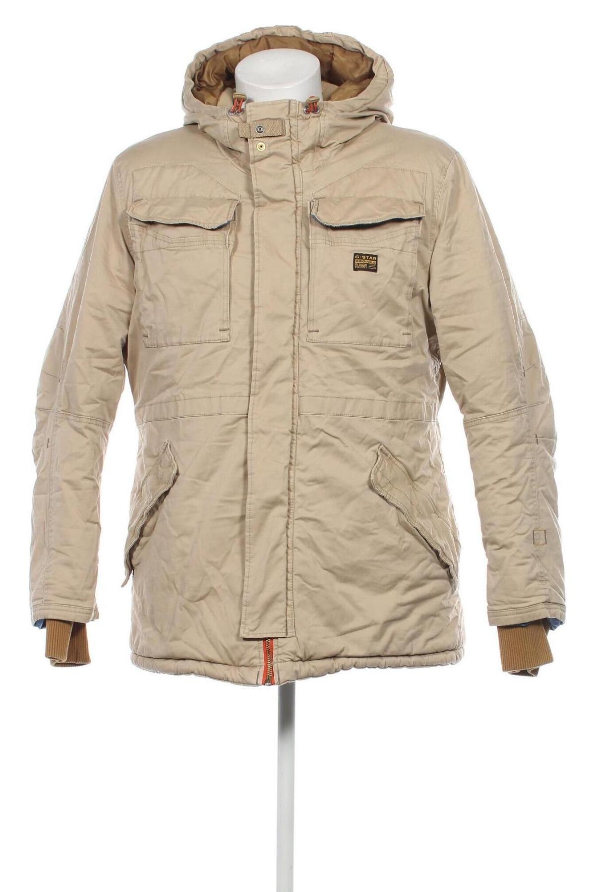 Herrenjacke G-Star Raw, Größe XXL, Farbe Beige, Preis 99,10 €