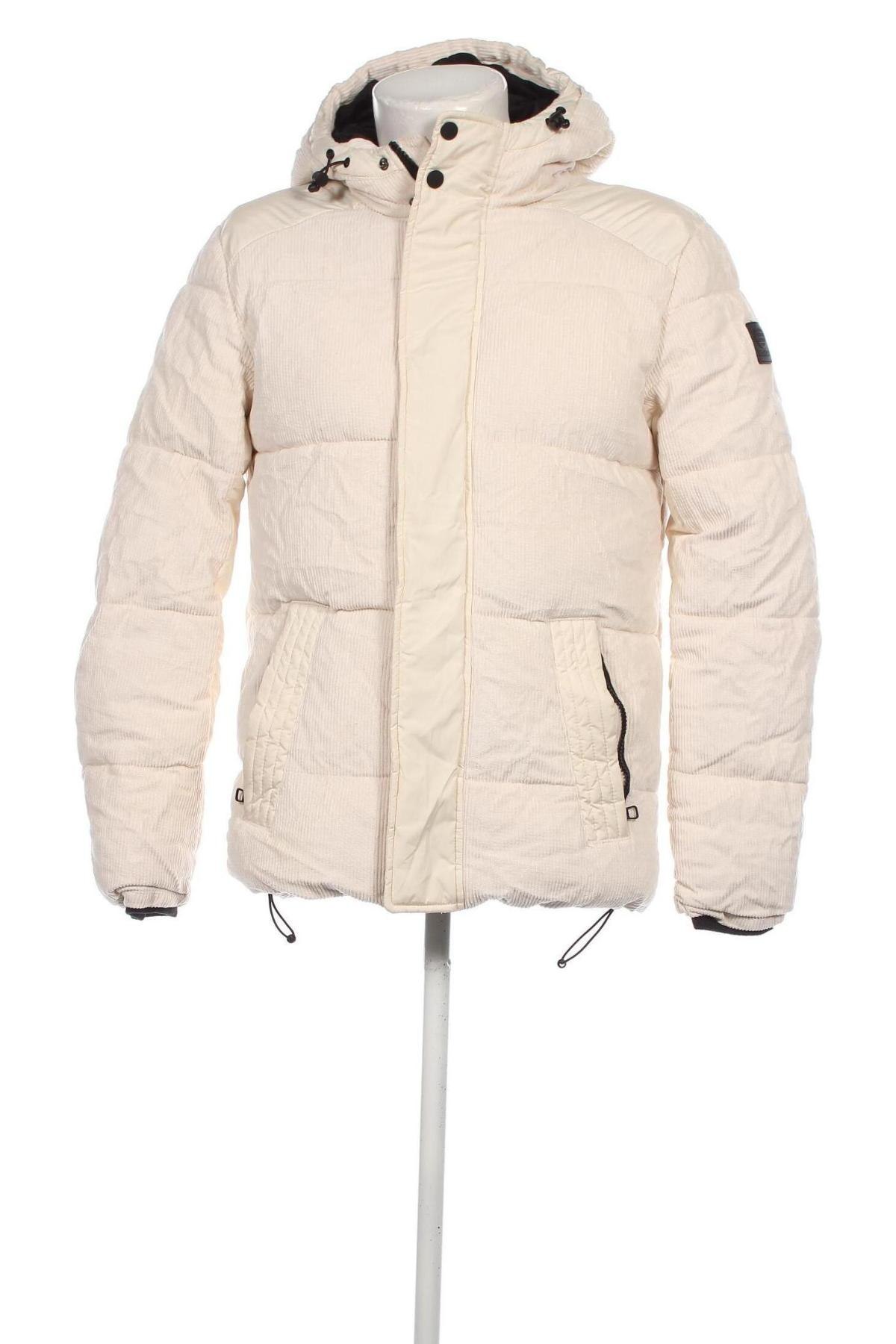 Herrenjacke Smog, Größe S, Farbe Ecru, Preis 22,60 €