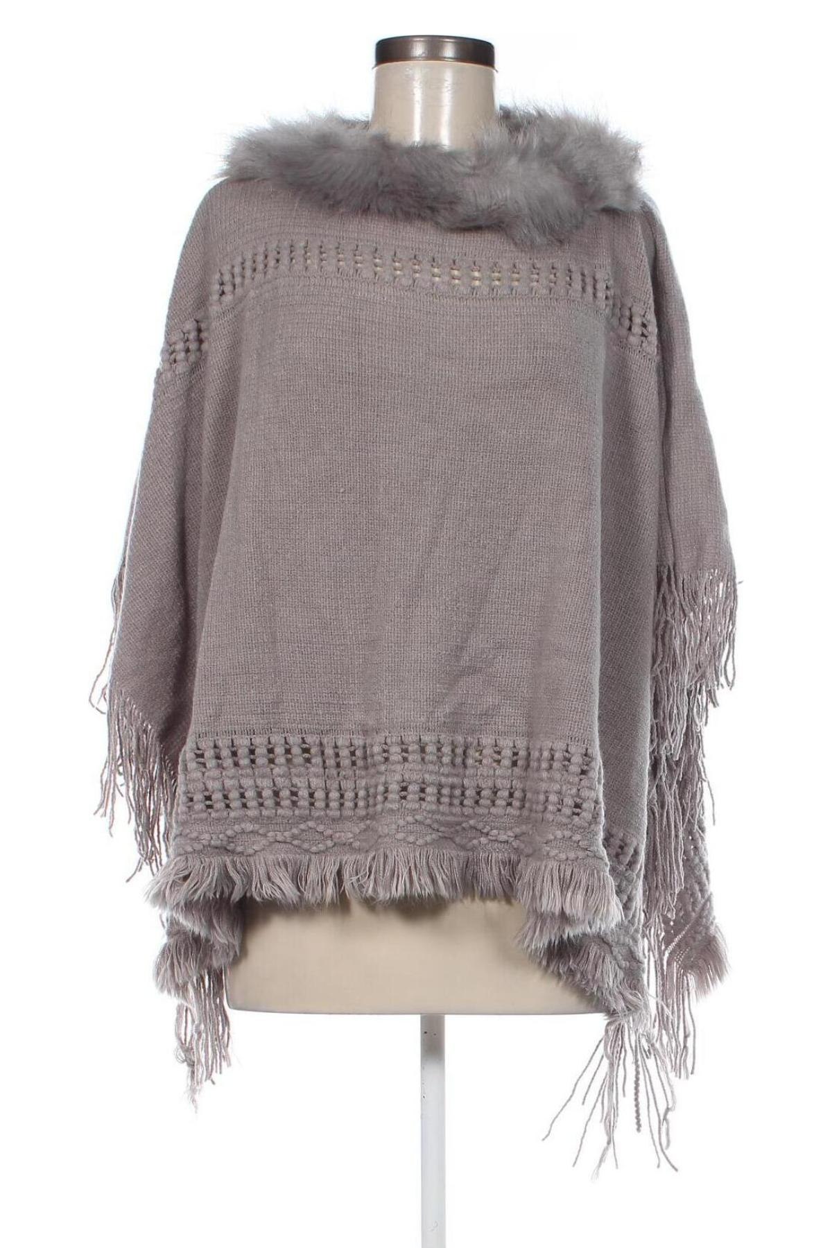 Poncho Cream, Größe M, Farbe Grau, Preis 71,81 €