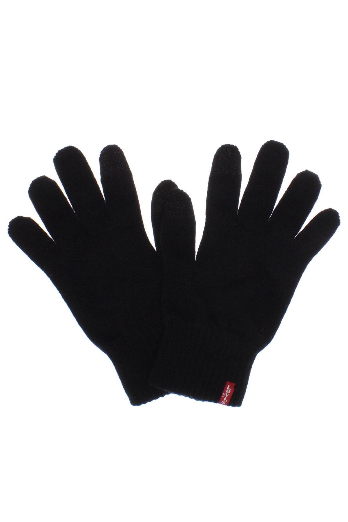 Ръкавици Levi's, Цвят Черен, Цена 55,80 лв.