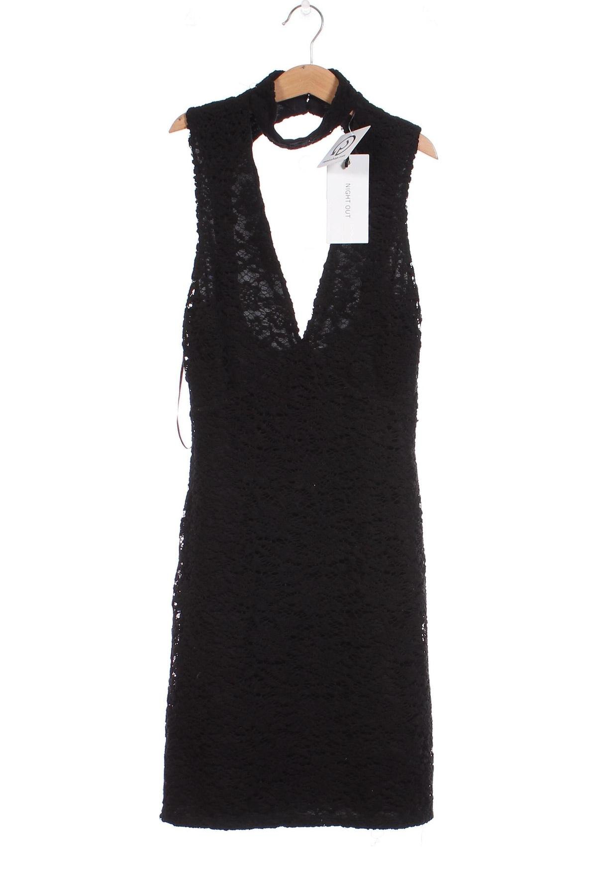 Kleid Bershka, Größe XS, Farbe Schwarz, Preis 15,25 €