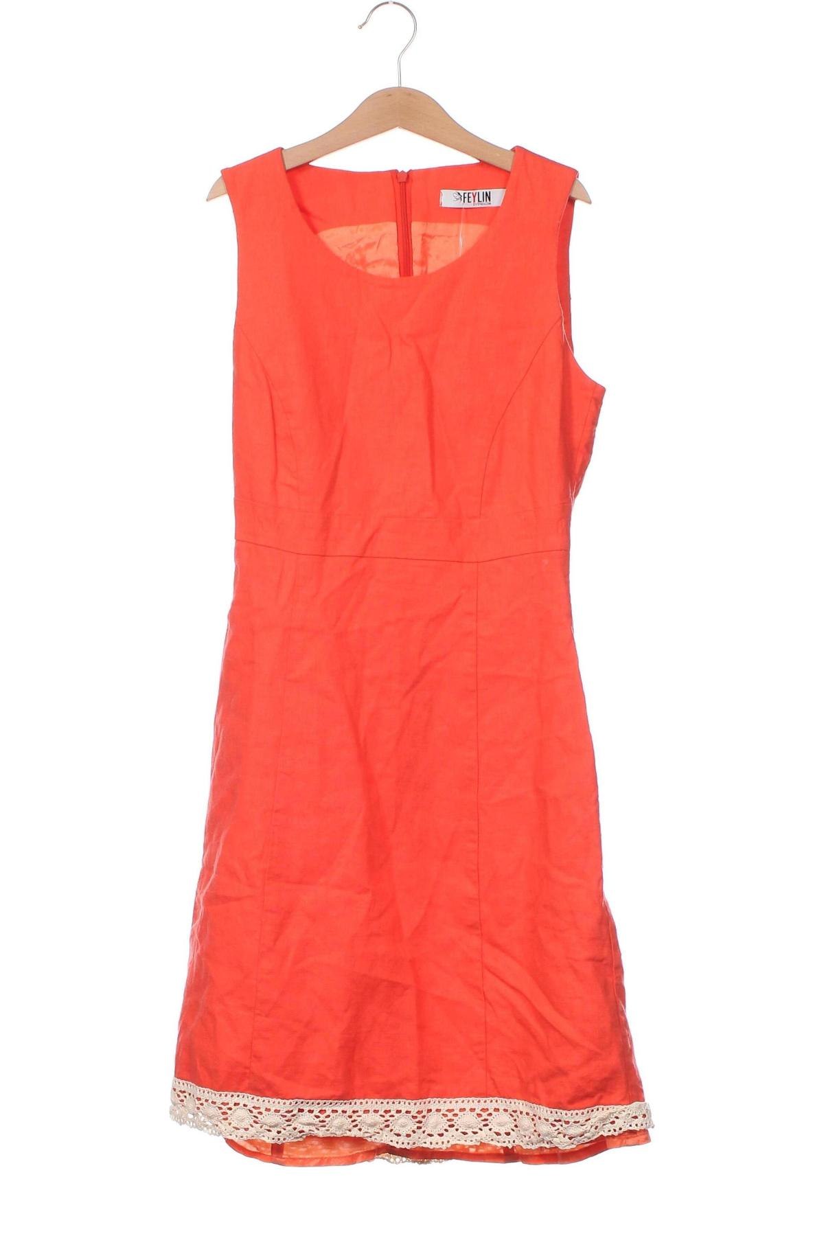 Φόρεμα Feylin, Μέγεθος XXS, Χρώμα Πορτοκαλί, Τιμή 15,47 €